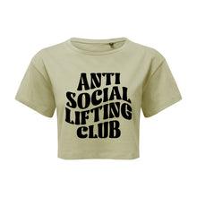 Load image into Gallery viewer, Anti Social Lifting Club Cropped T-Shirt