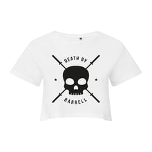 Load image into Gallery viewer, Death By Barbell Cropped T-Shirt