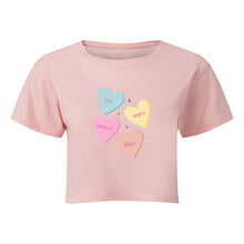 Load image into Gallery viewer, Lift Love Hearts Cropped T-Shirt