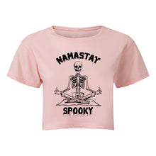 Load image into Gallery viewer, Namastay Spooky Cropped T-Shirt