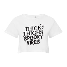 Load image into Gallery viewer, Thick Thighs Spooky Vibes Cropped T-Shirt